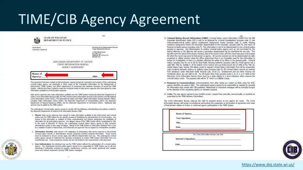 time cib agency agreement