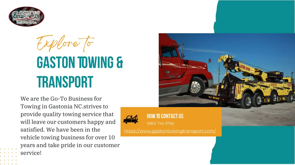 gaston towing transport