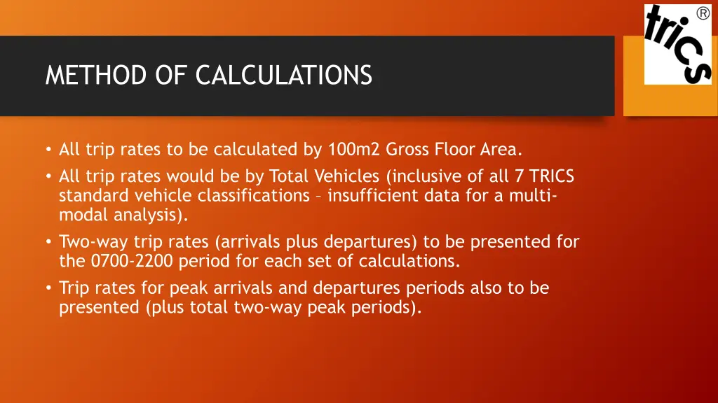 method of calculations