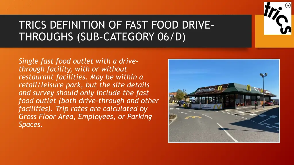 trics definition of fast food drive throughs