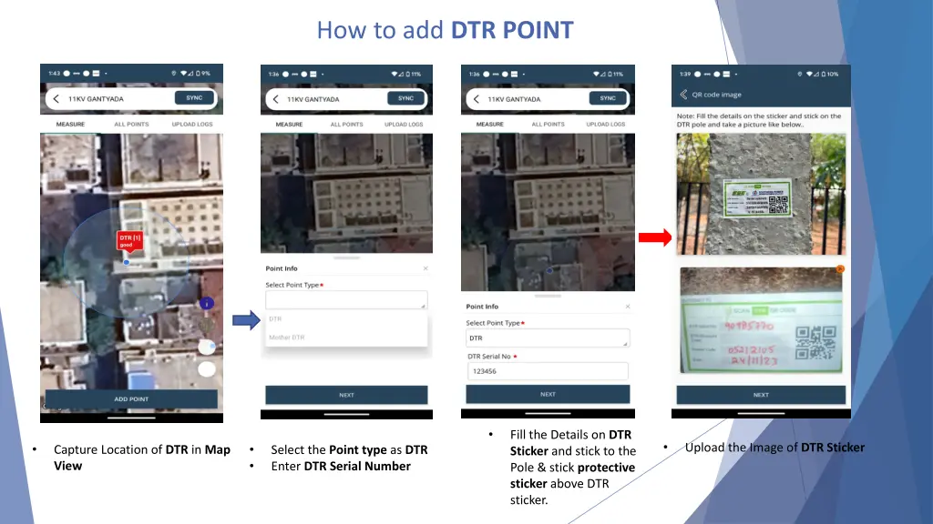 how to add dtr point