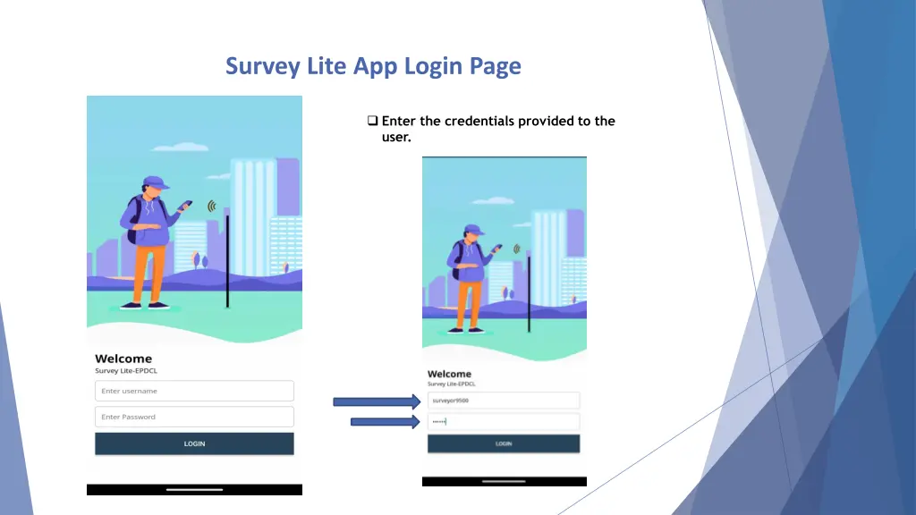 survey lite app login page