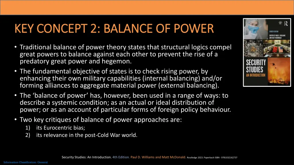 key concept 2 balance of power key concept