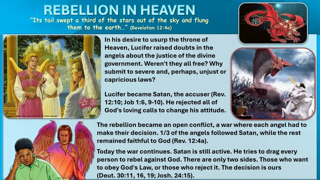 rebellion in heaven its tail swept a third