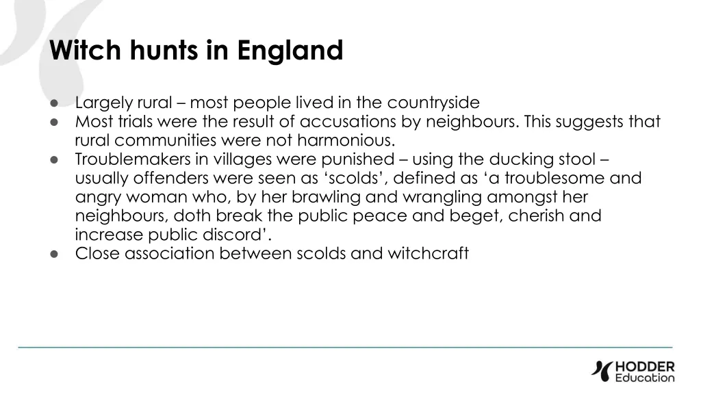 witch hunts in england 1