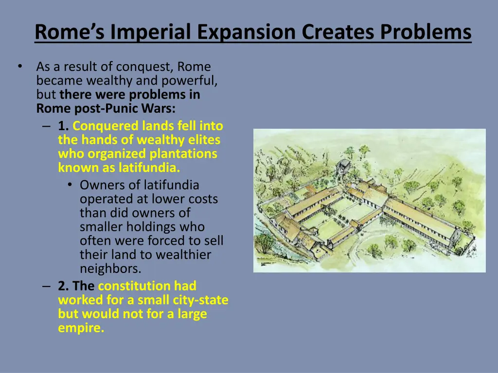 rome s imperial expansion creates problems