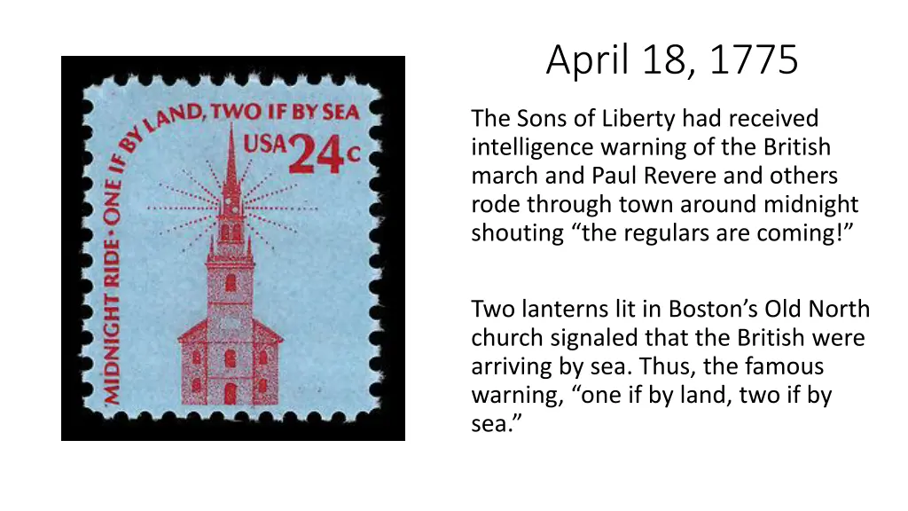 april 18 1775