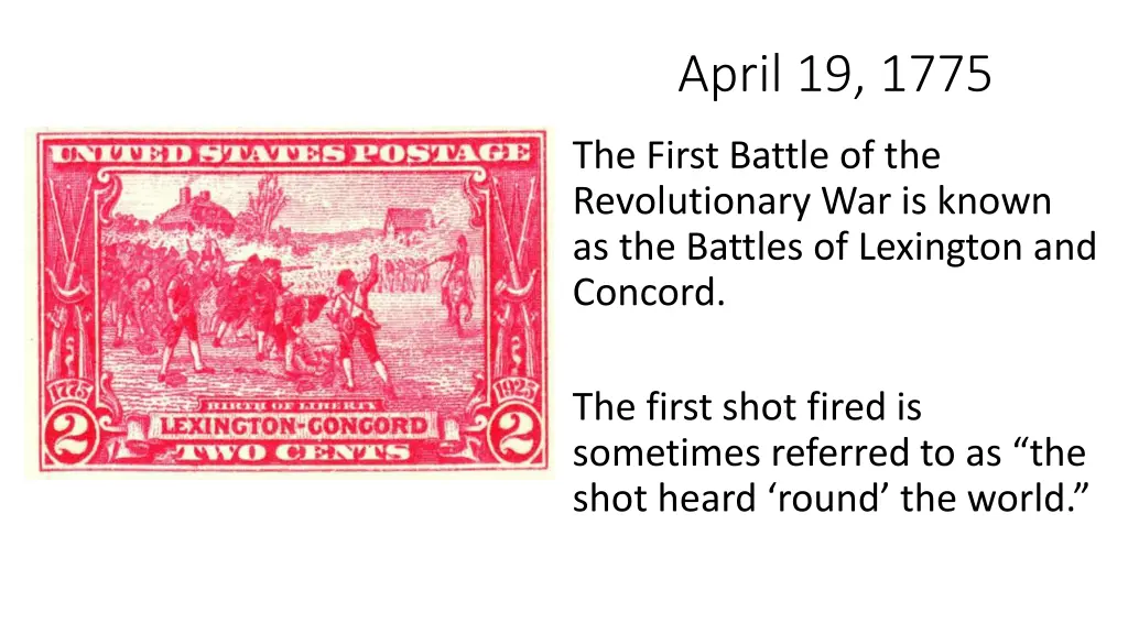 april 19 1775