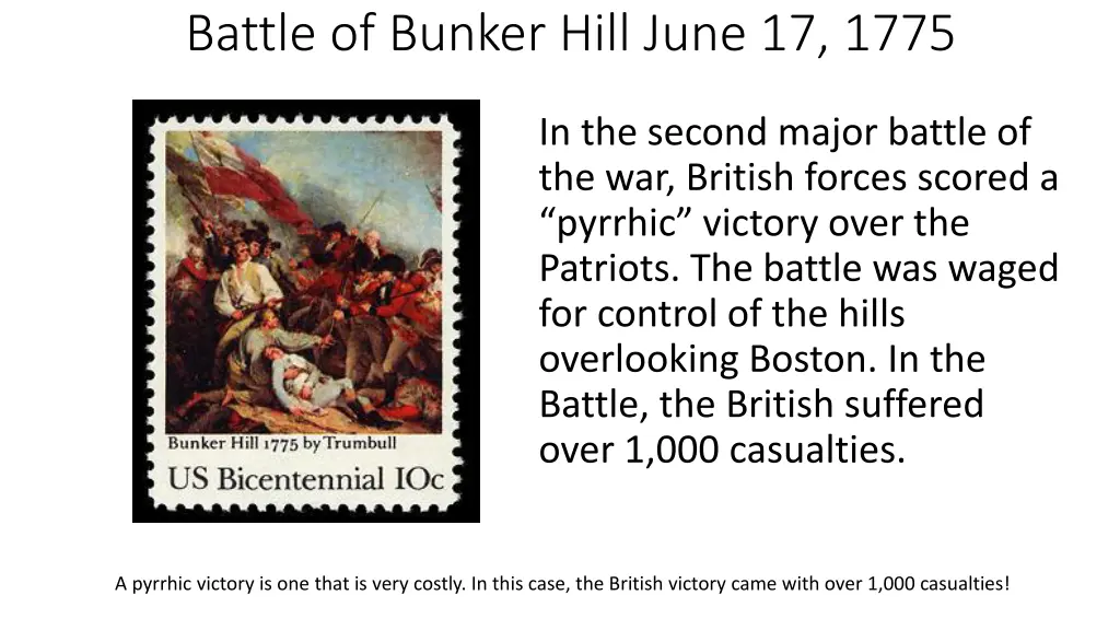 battle of bunker hill june 17 1775
