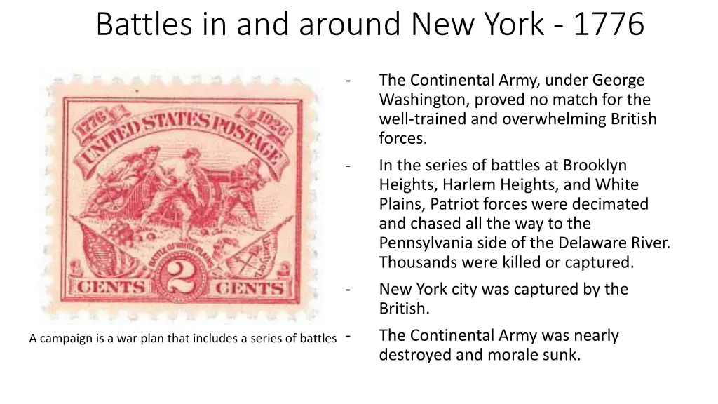 battles in and around new york 1776