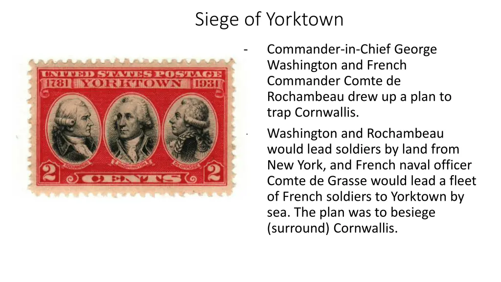 siege of yorktown