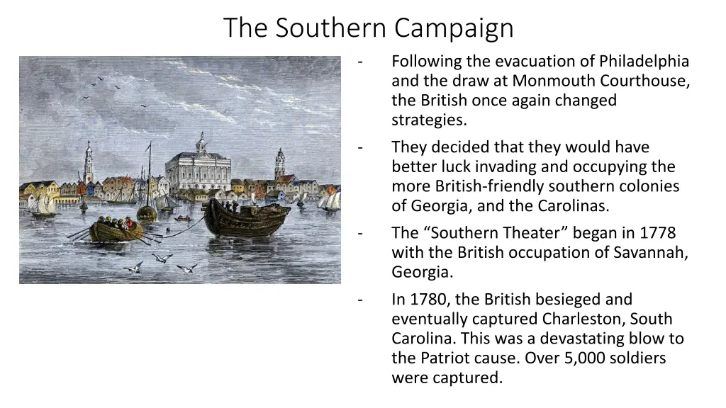 the southern campaign