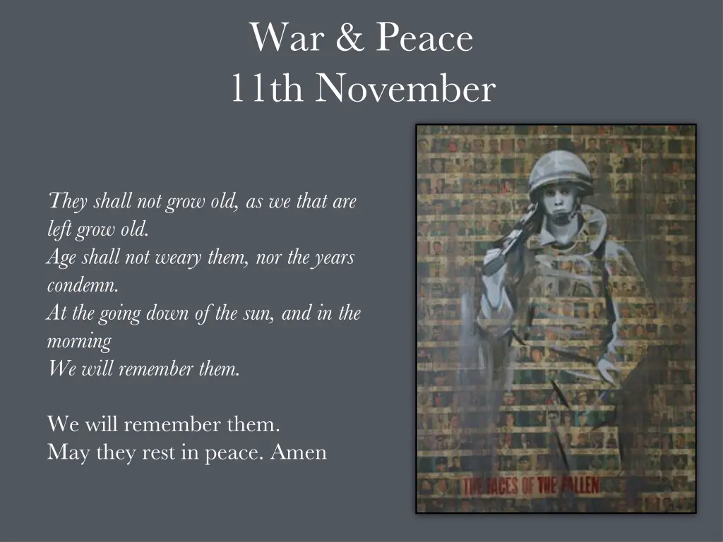 war peace 11th november 1