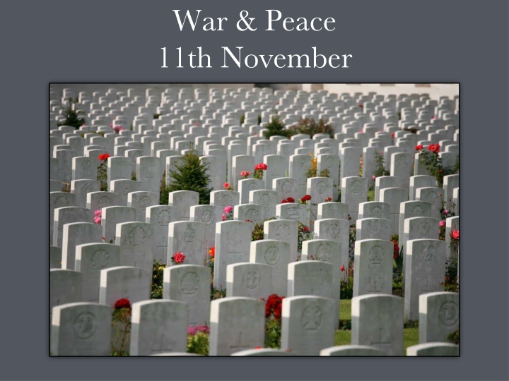 war peace 11th november