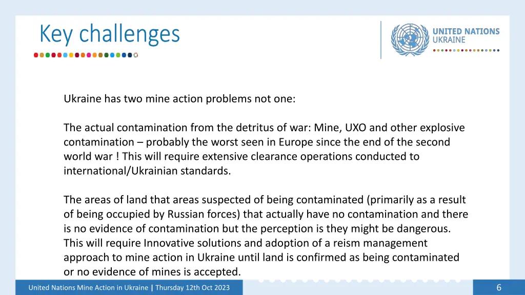 ukraine has two mine action problems not one