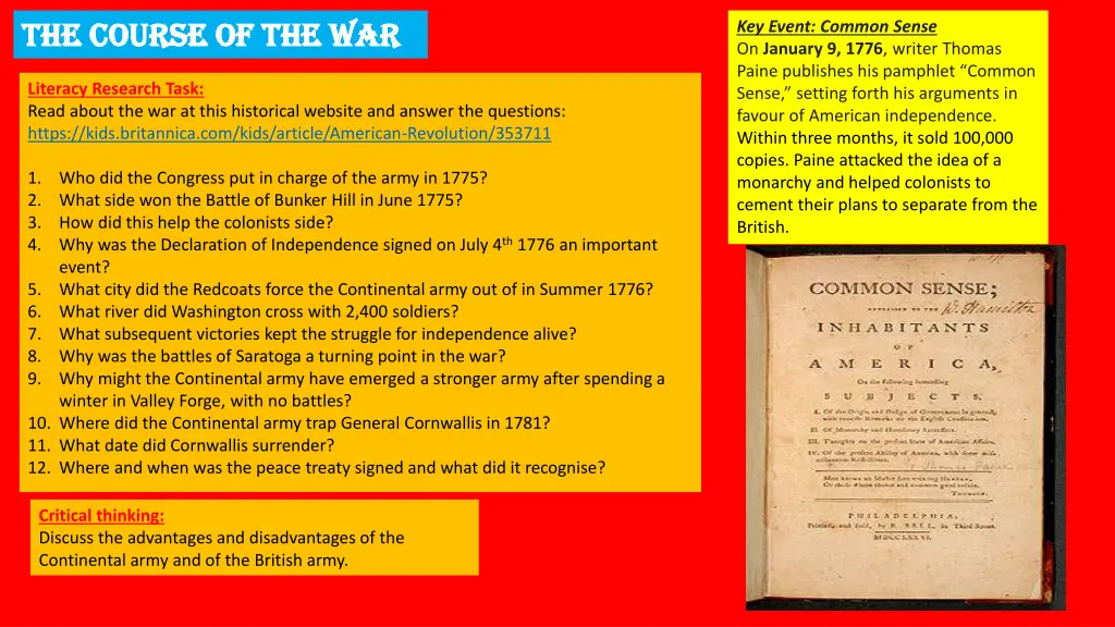 the course of the war the course of the war 1