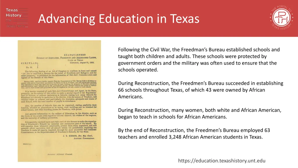 advancing education in texas