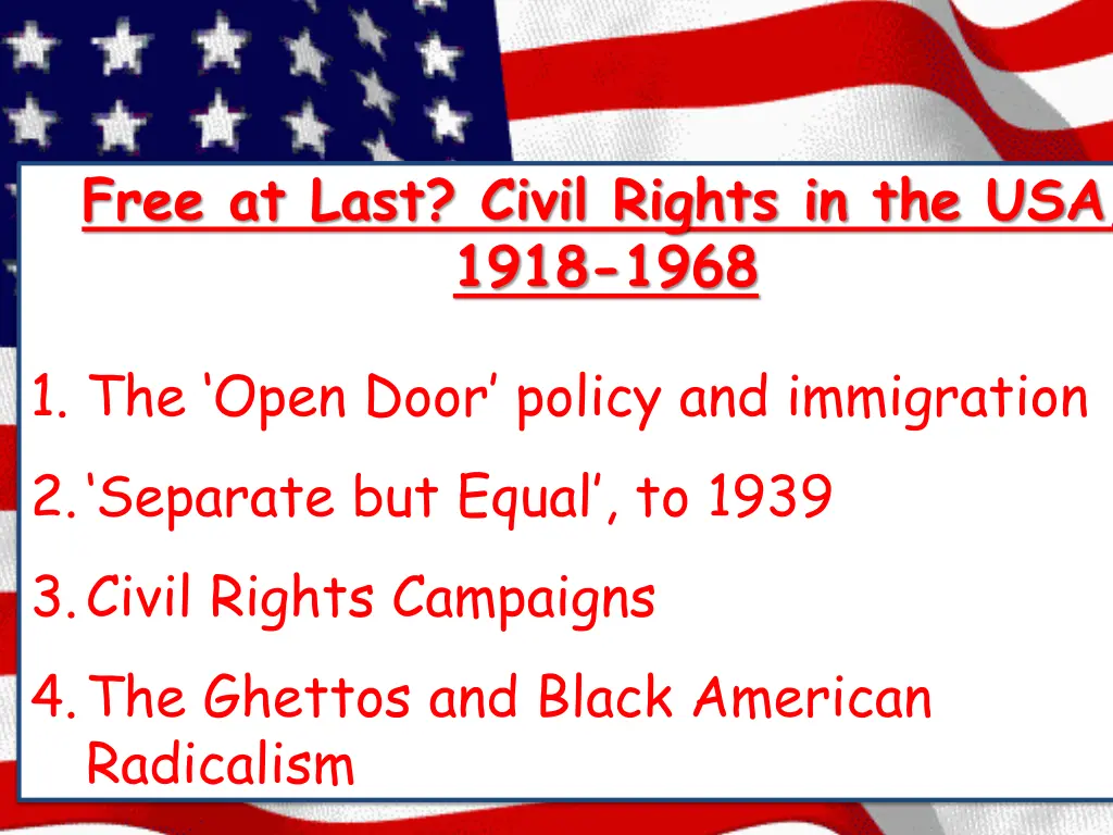 free at last civil rights in the usa 1918 1968