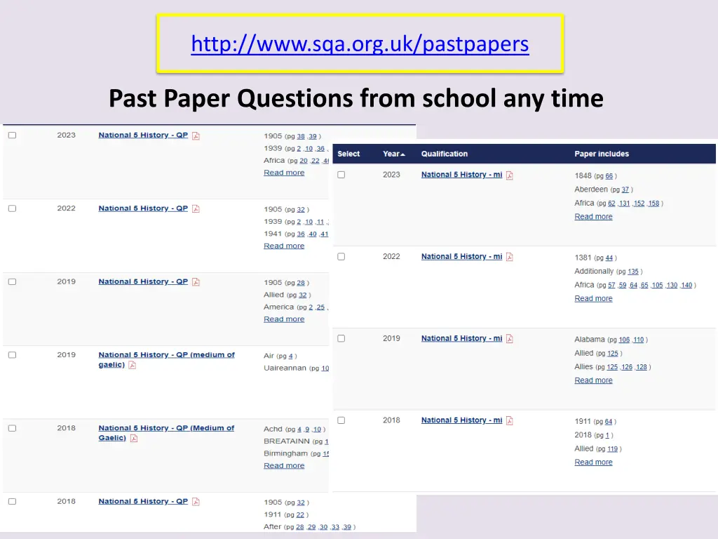 http www sqa org uk pastpapers