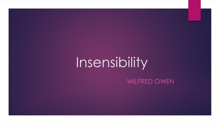 insensibility