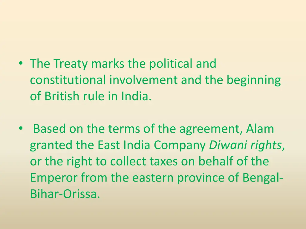 the treaty marks the political and constitutional