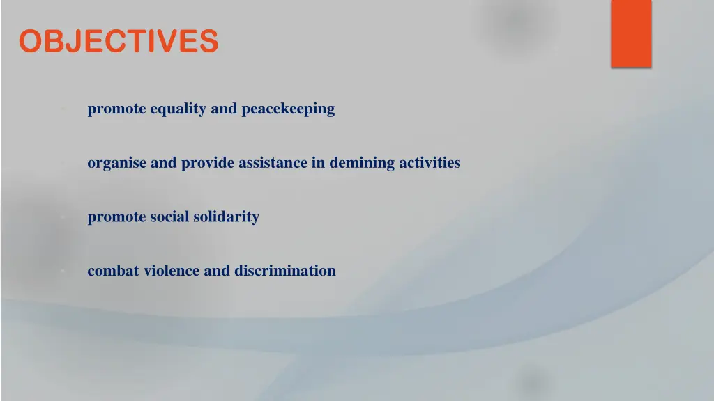 objectives