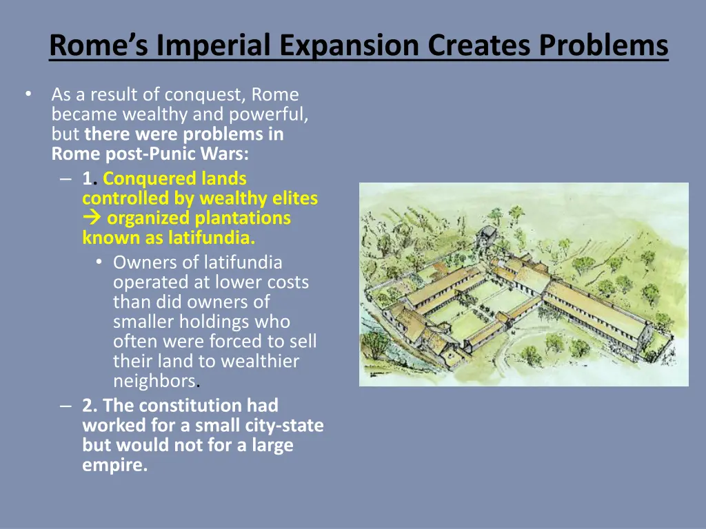 rome s imperial expansion creates problems