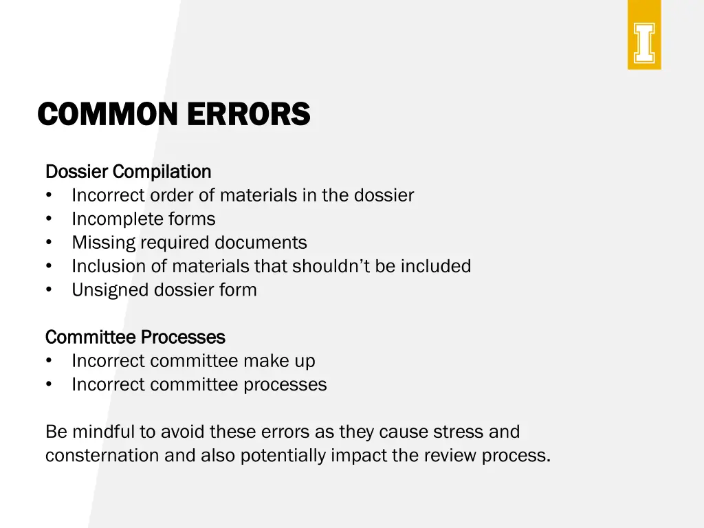common errors common errors