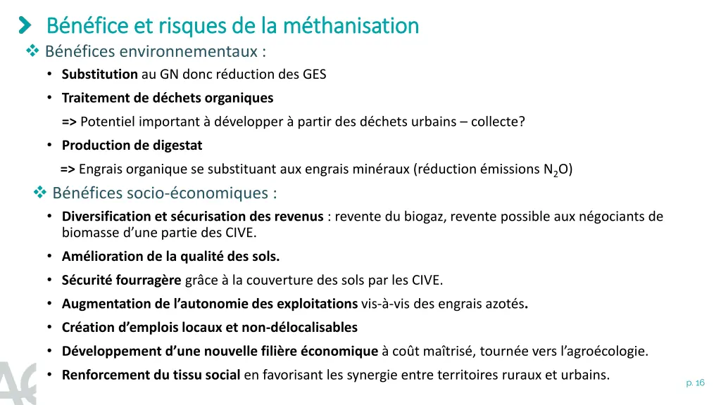 b n fice et risques de la m thanisation b n fice