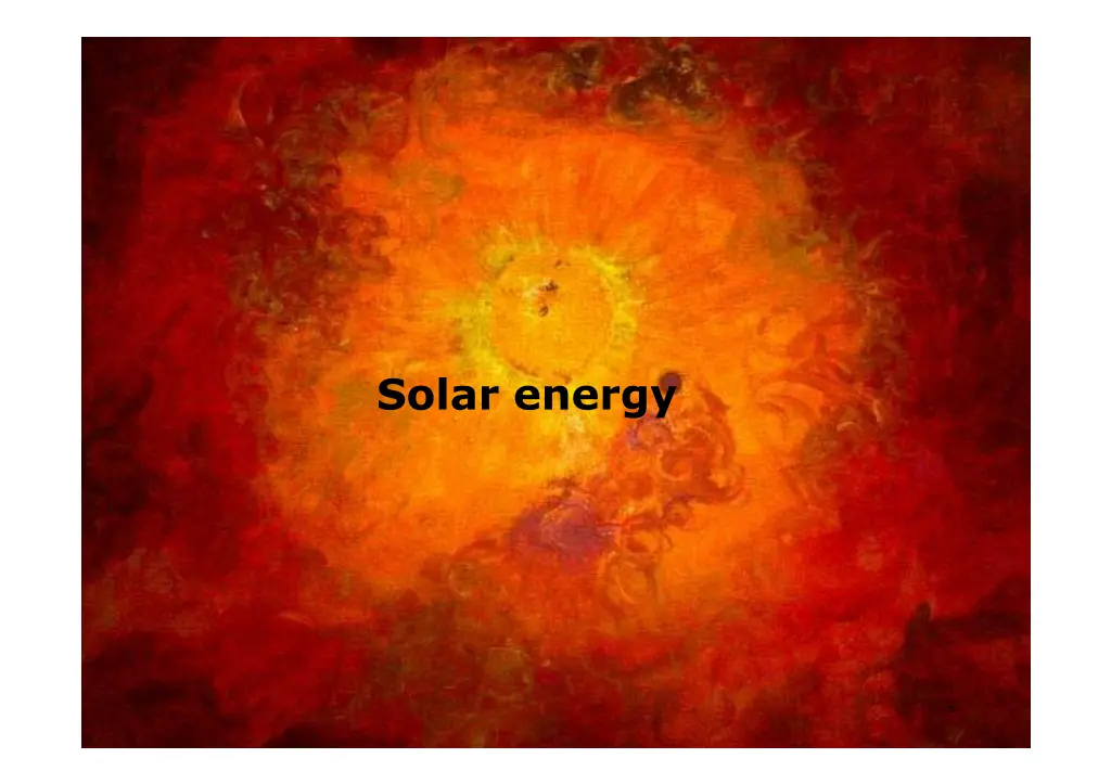 solar energy