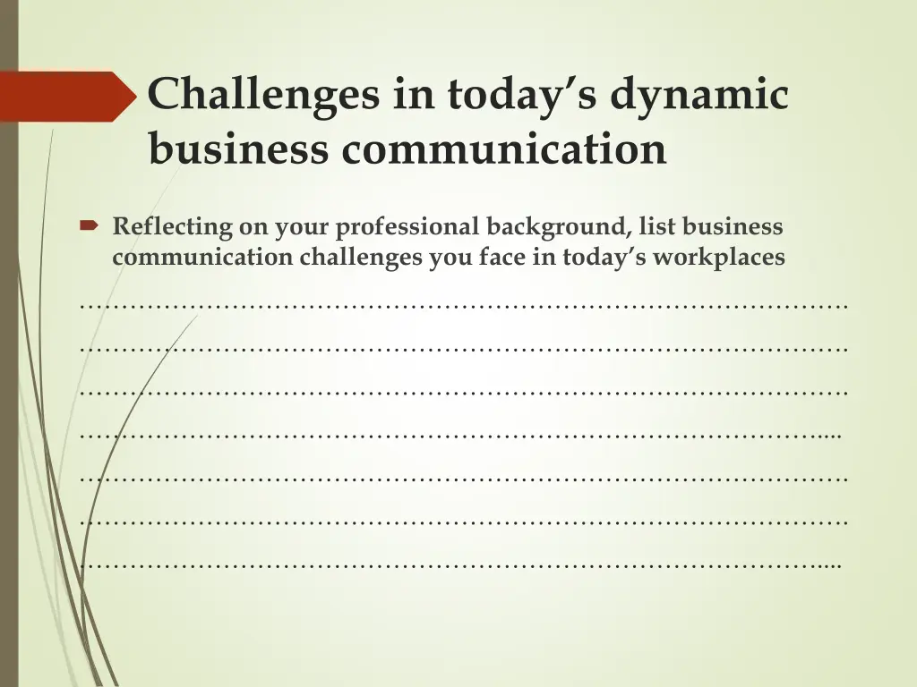 challenges in today s dynamic business