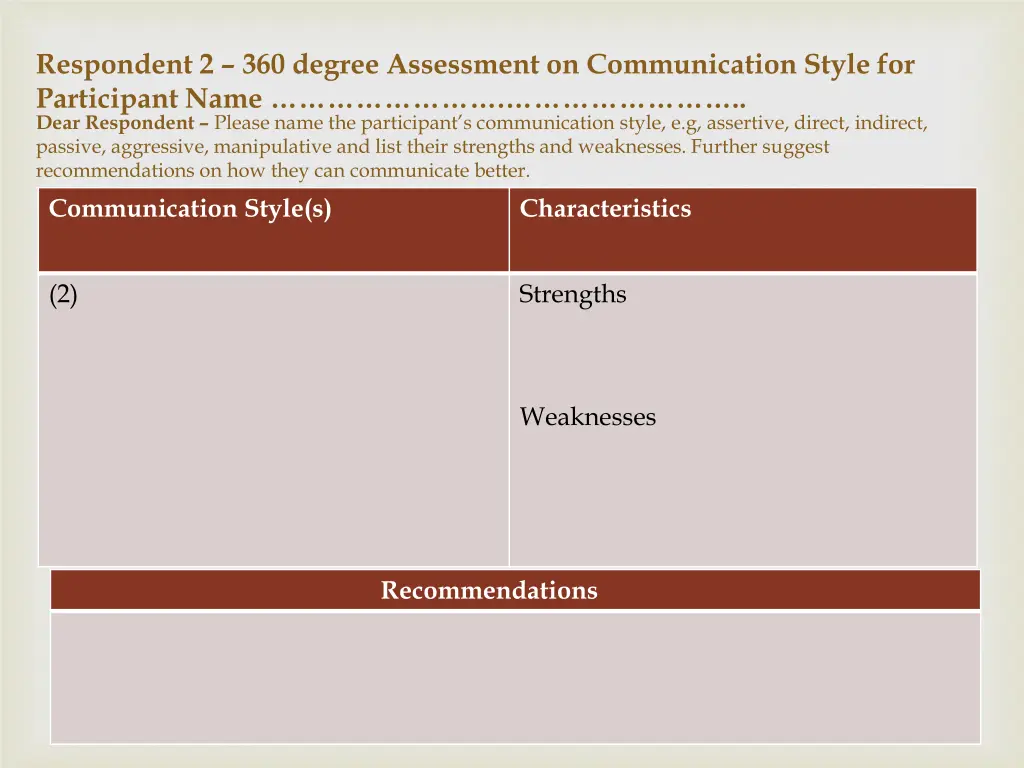 respondent 2 360 degree assessment