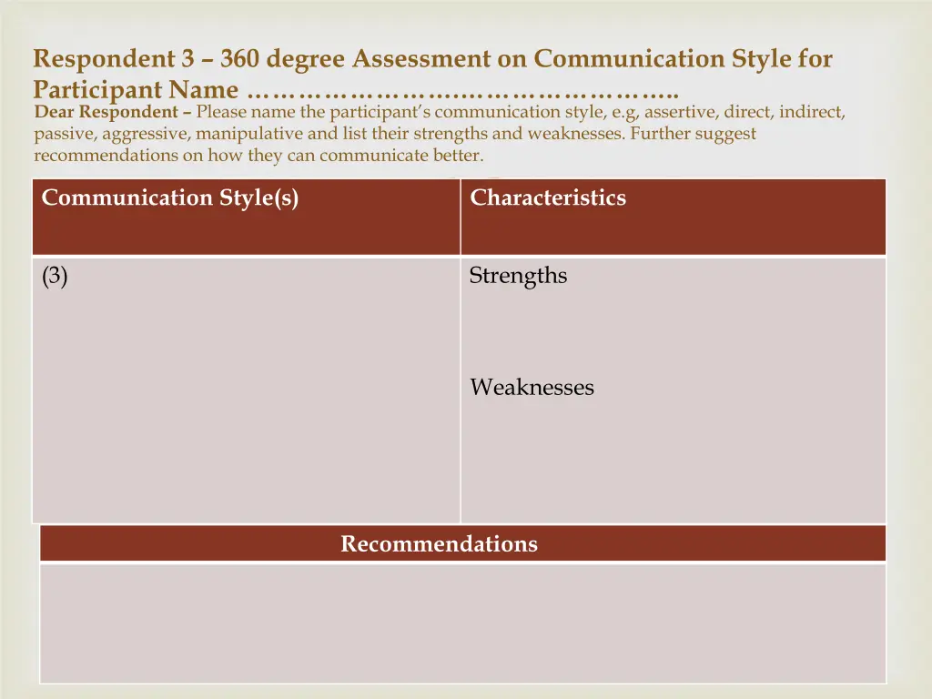 respondent 3 360 degree assessment