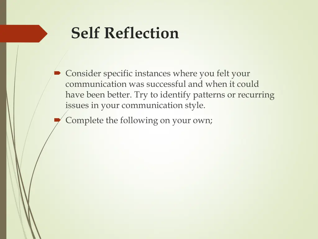 self reflection 1