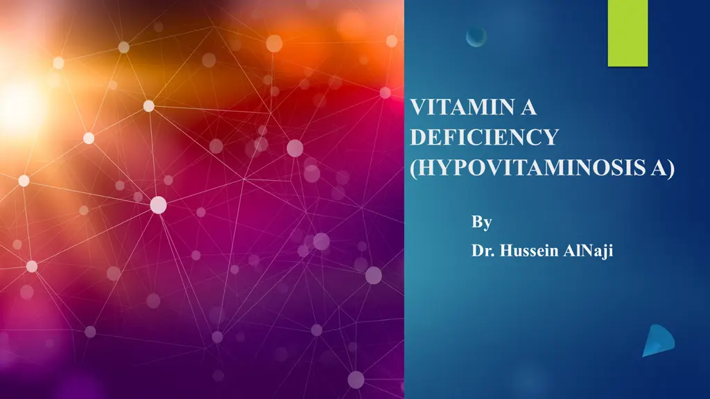 vitamin a deficiency hypovitaminosis a