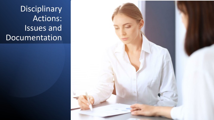 disciplinary actions issues and documentation