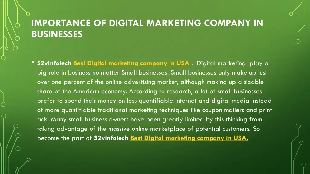 importance of digital marketing company