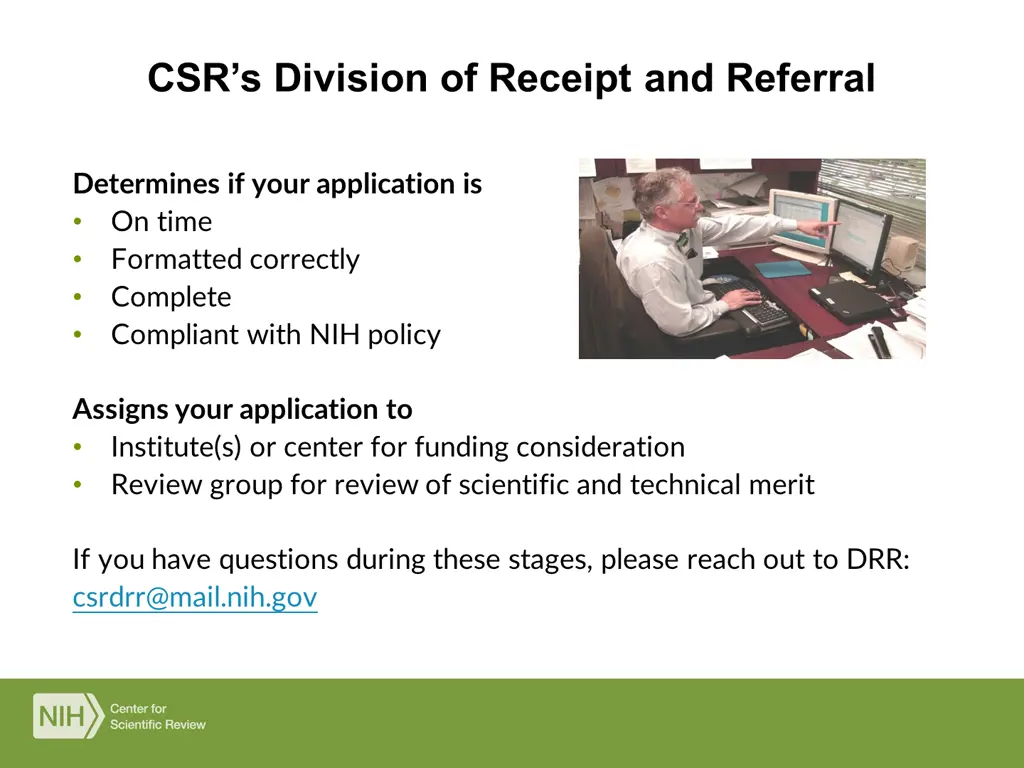 csr s division of receipt and referral