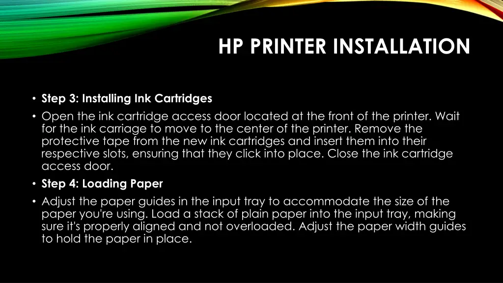 hp printer installation 3