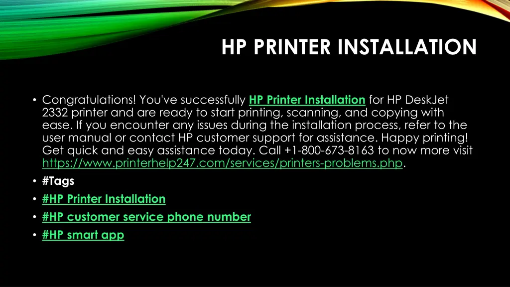hp printer installation 4