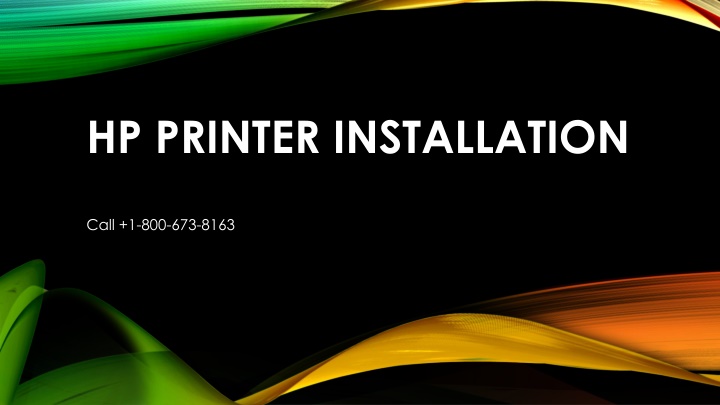 hp printer installation