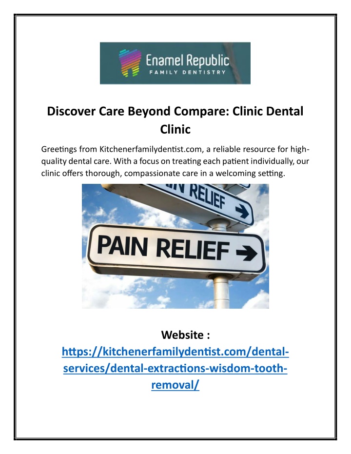discover care beyond compare clinic dental clinic