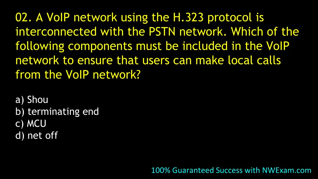 02 a voip network using the h 323 protocol