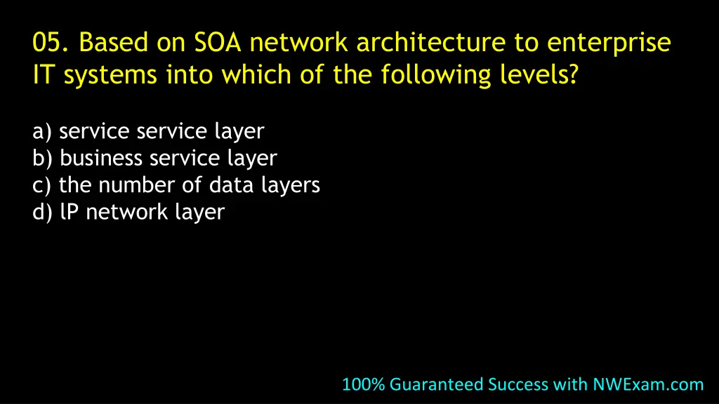 05 based on soa network architecture