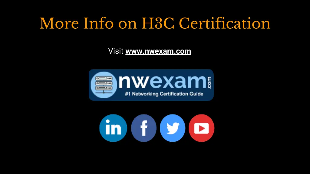 more info on h3c certification