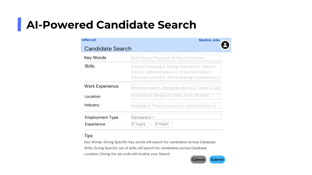 ai powered candidate search