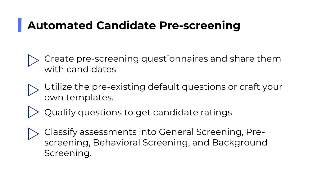 automated candidate pre screening