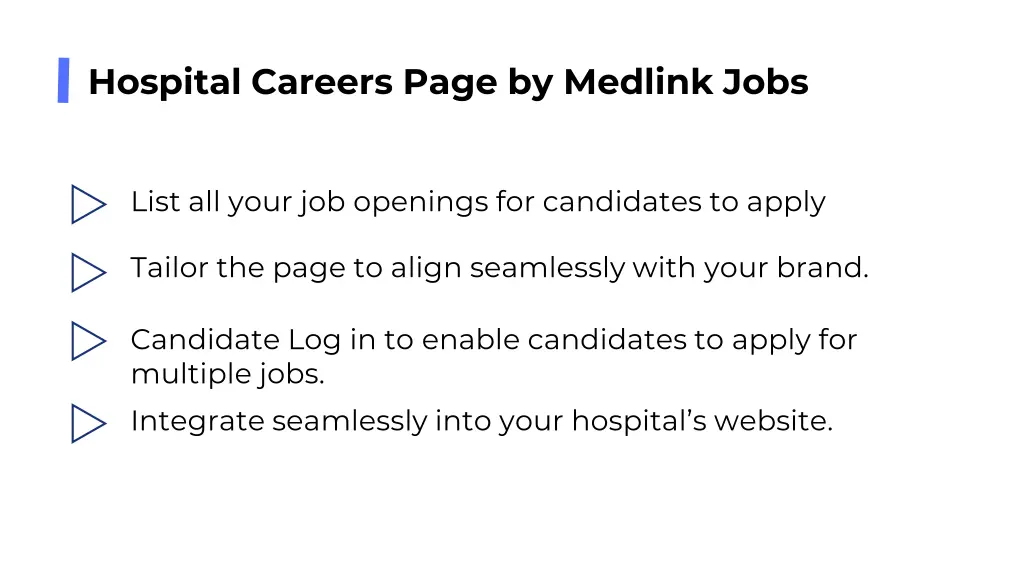 hospital careers page by medlink jobs