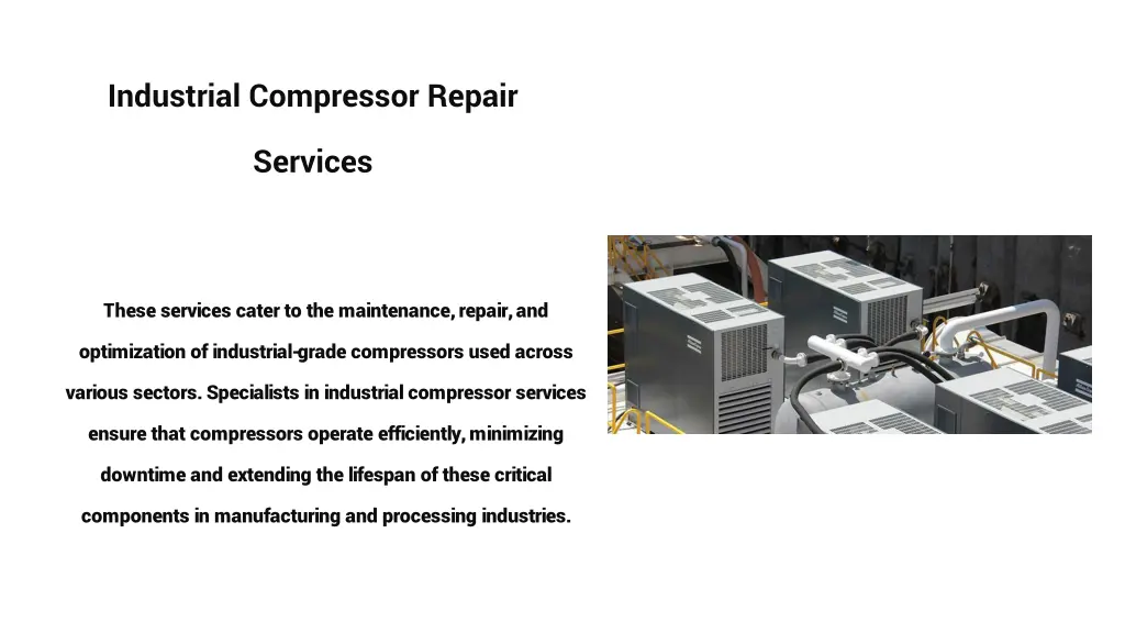 industrial compressor repair