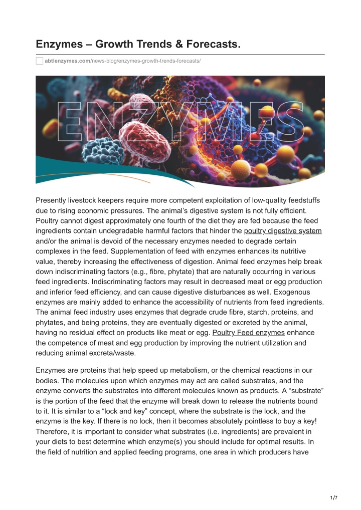 enzymes growth trends forecasts